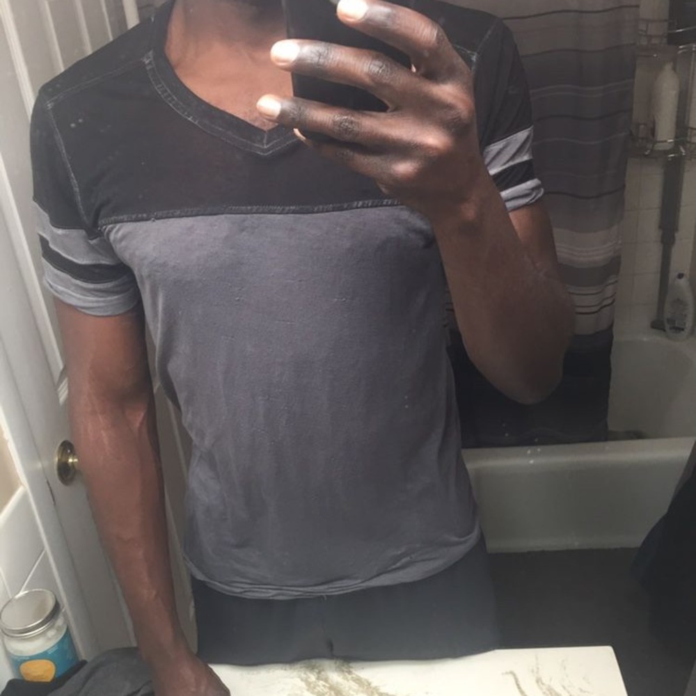 Gray V-Neck - image 1